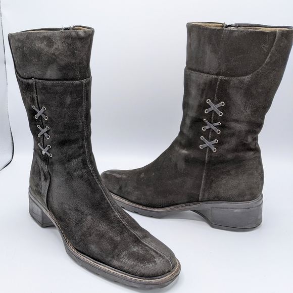 Aquatalia Weatherproof Women's Suede Leather Boots - Picture 4 of 16